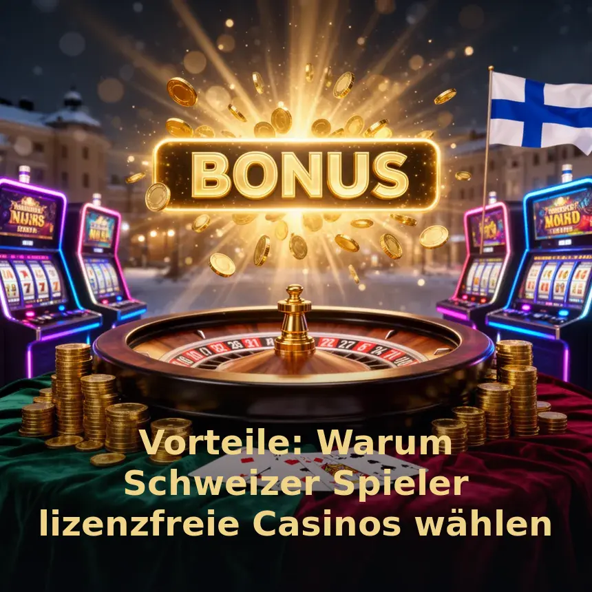 Vorteile: Warum Schweizer Spieler lizenzfreie Casinos wählen